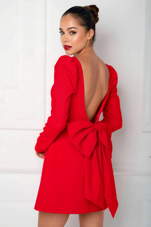Vestido corto espalda descubierta Ref. Dariana