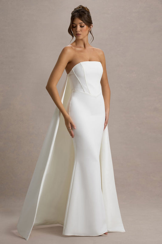 Vestido de novia con capa Ref. GALILEA